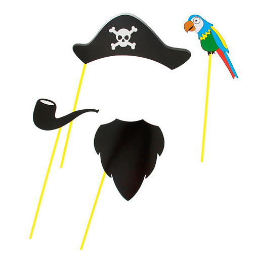 Набор для фотосессии пиратский с попугаем